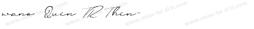 wano Quin TR Thin字体转换